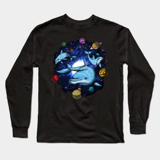 Space Dolphins Long Sleeve T-Shirt